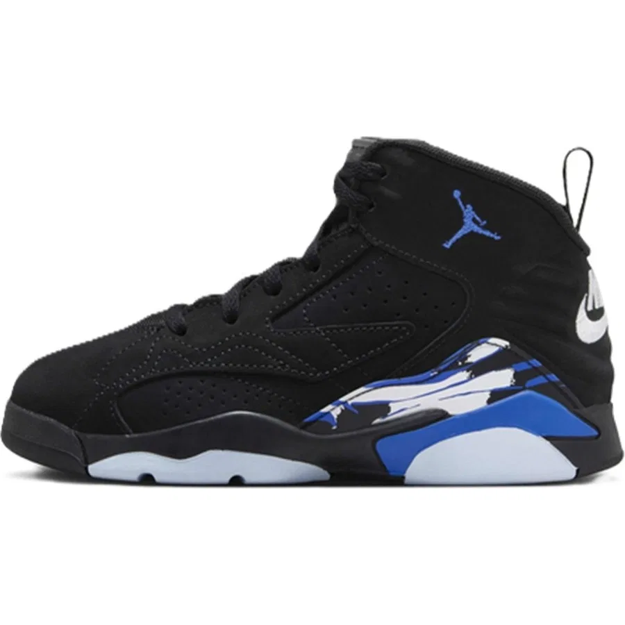 Кроссовки детские с кожаным верхом Air Jordan Mvp Nike, Черный — фото 2