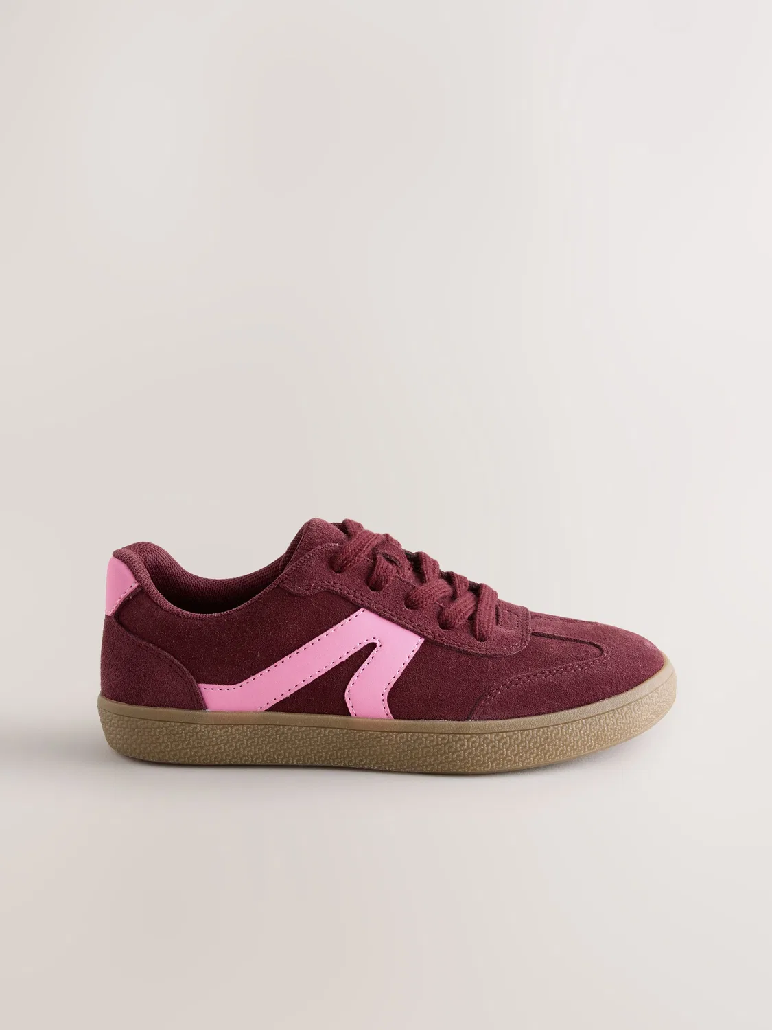 Кроссовки ретро, Burgundy Red Suede Next — фото 2