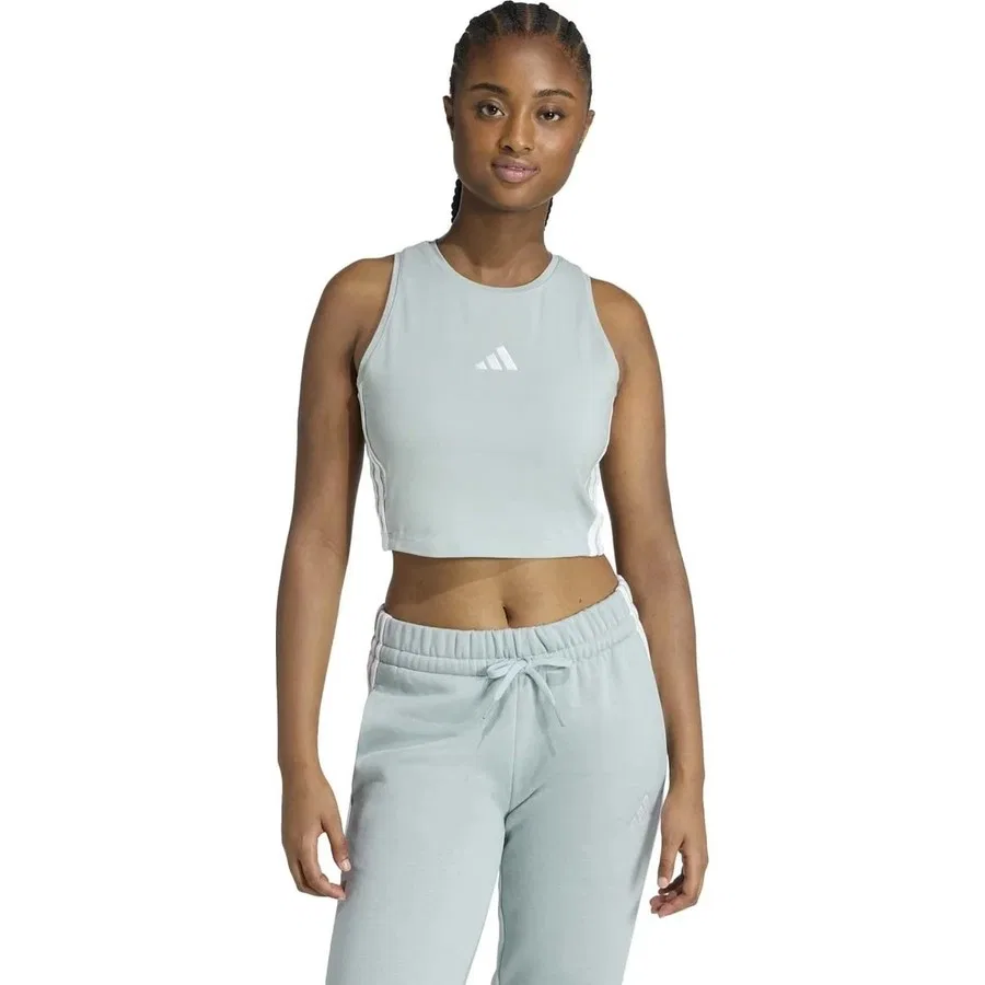 Спортивный топ adidas KC5183 W 3S Pad Tk, Зеленый