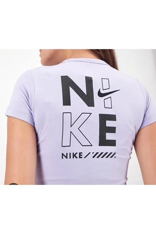 Женская спортивная футболка с коротким рукавом Aslan Sport Nike, Lilac — фото 2