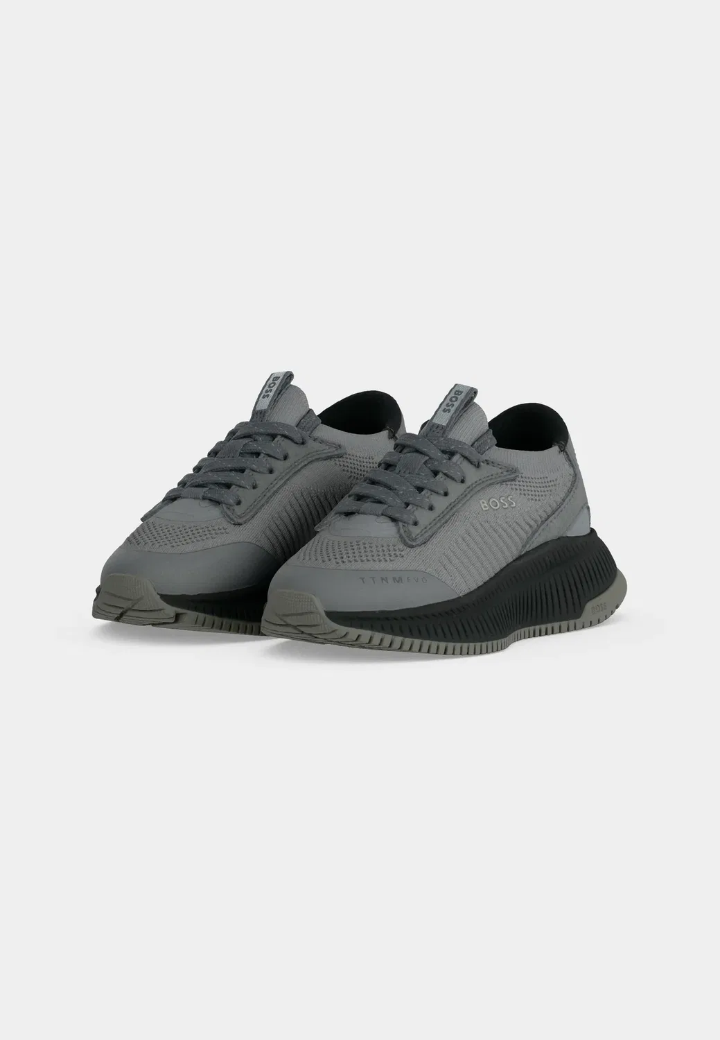 Тренеры для детей и подростков - тренеры Boss Kidswear, Light Grey — фото 3