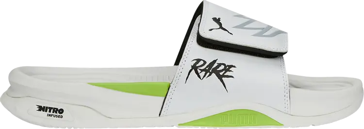 

Сандалии Puma LaMelo Ball x Dream Nitro MB.02 Slide White Green Glare, белый