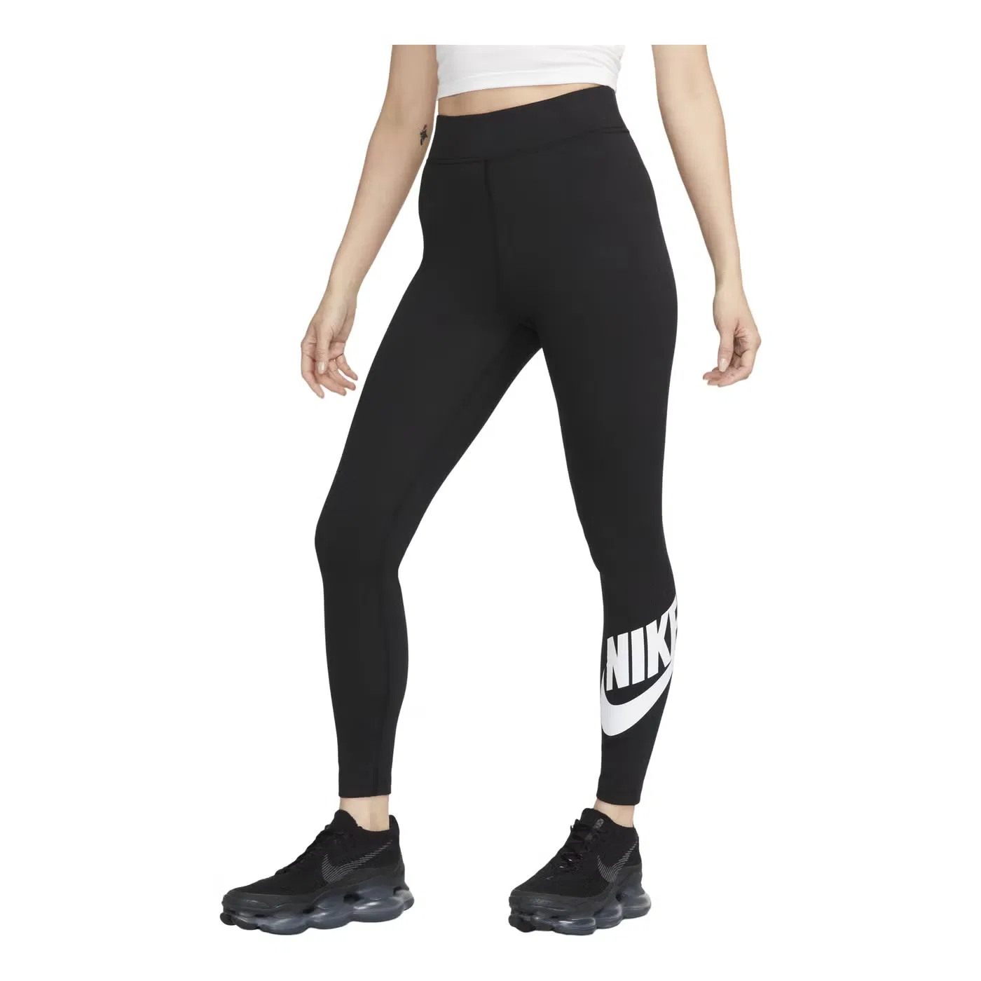 Леггинсы с принтом Classics Nike, черно-белый