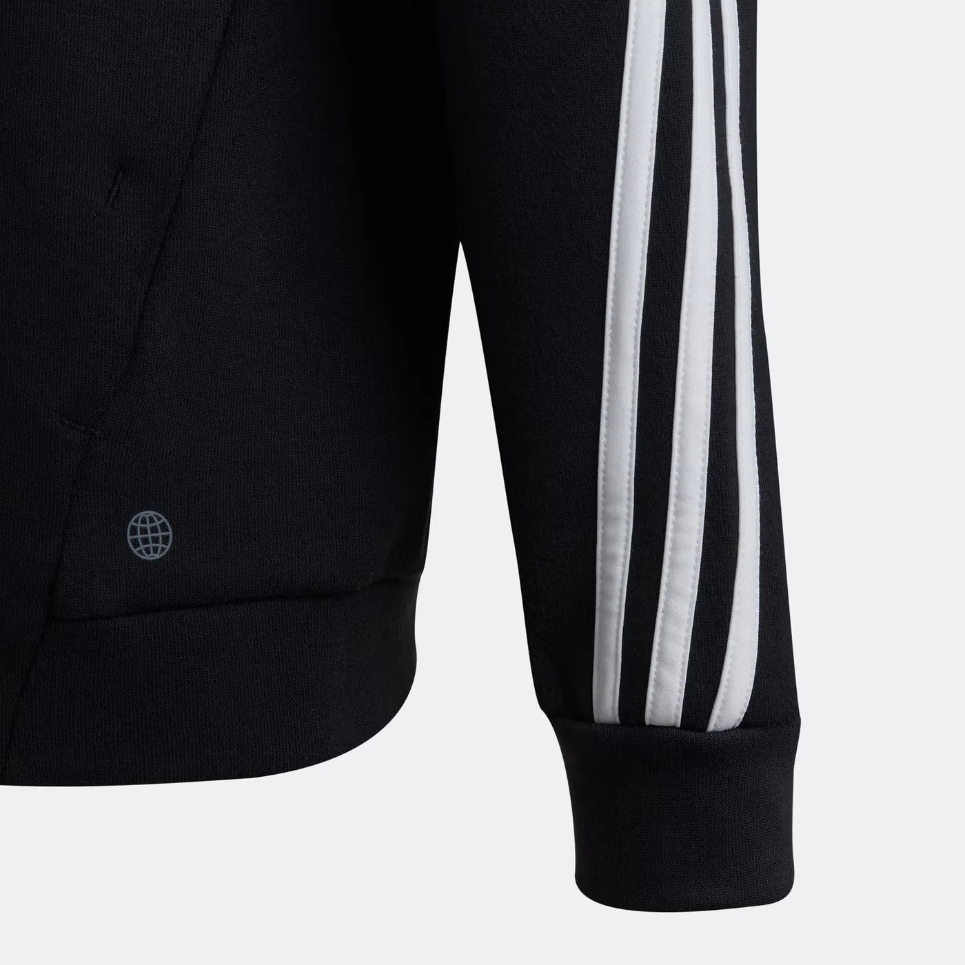 Худи на молнии с полосами Future Icons Adidas, черный — фото 4