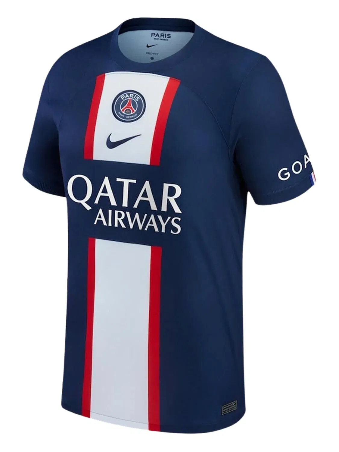 Футболка Stadium Paris Saint-Germain Dri-Fit Midnight Navy/White/Midnight Navy Nike, синий