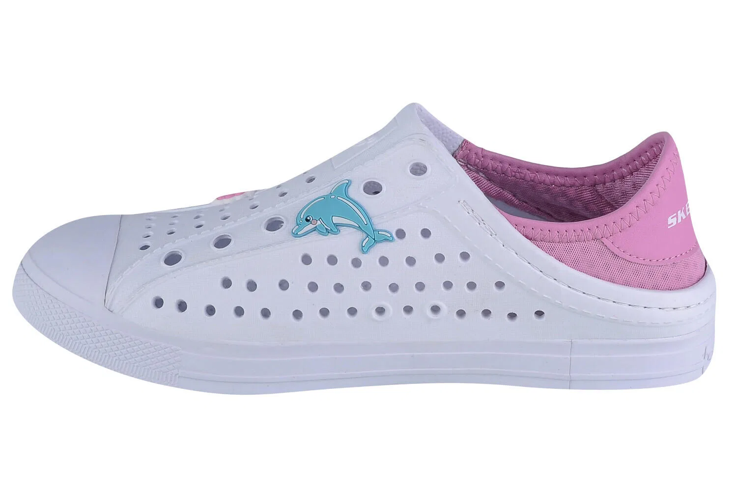 Детские кроссовки для девочек Skechers Guzman Steps, Weiss — фото 2