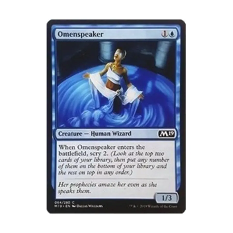 

CCG Говорящий с предзнаменованиями (С) (Фольга), MTG - Core Set 2019
