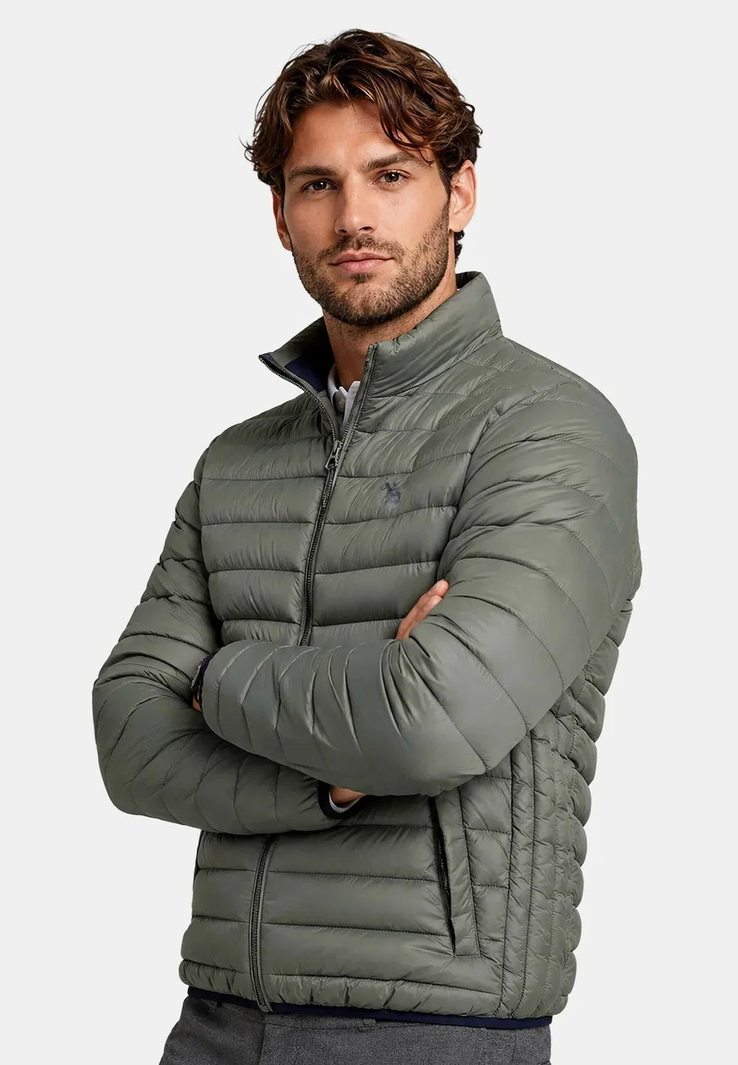 Uskeellan_ - зимняя куртка U.S. Polo Assn., Olive — фото 3
