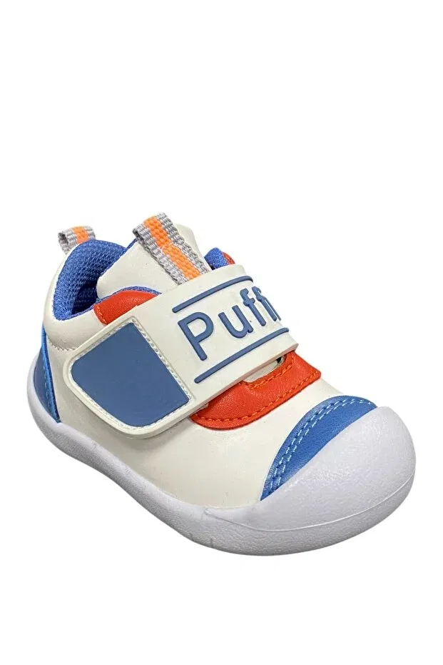 Детские ортопедические туфли для девочек с липучкой Desimod, White-Blue-Red