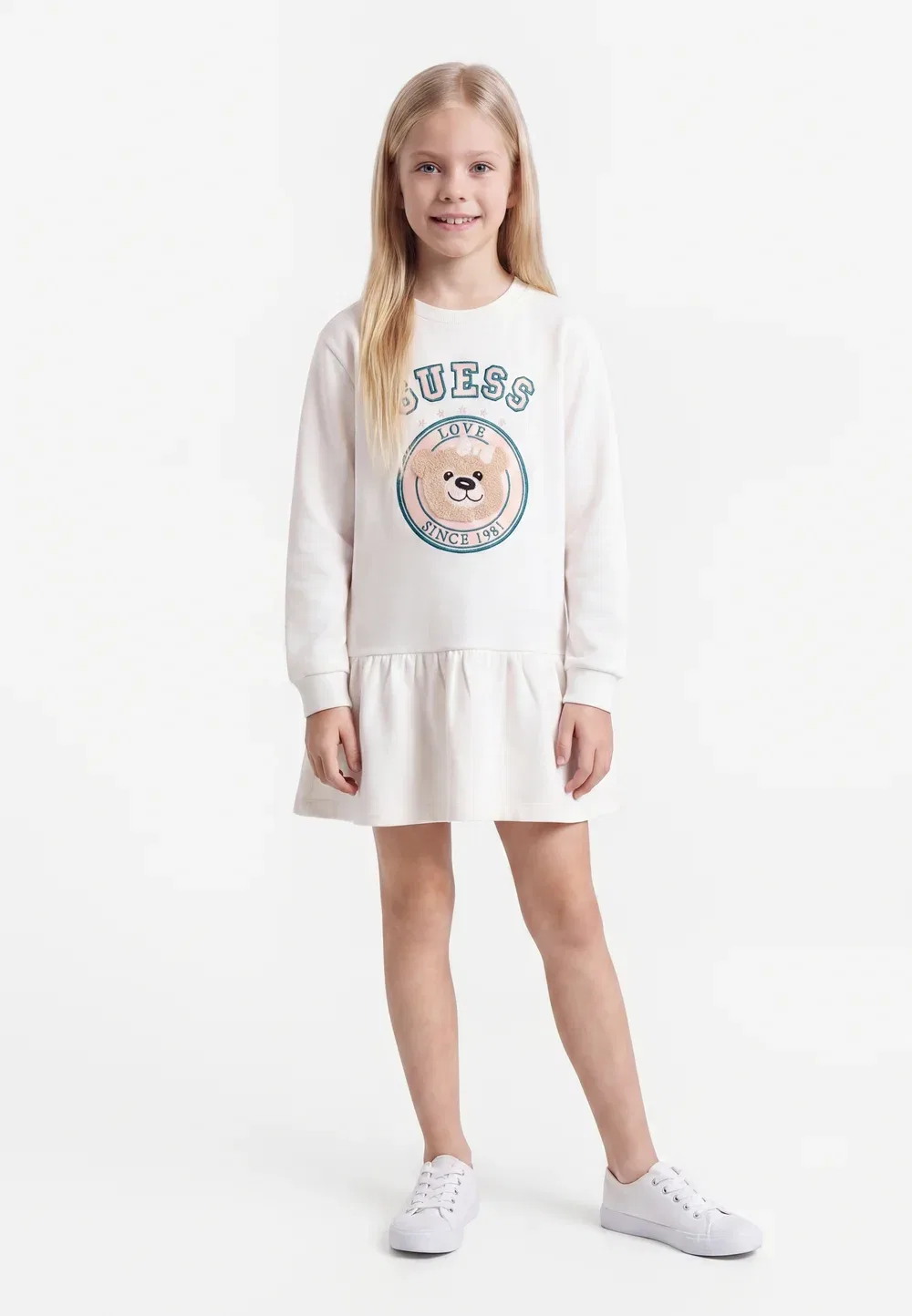Платье для активного отдыха Ls - повседневное платье Guess, Cream White