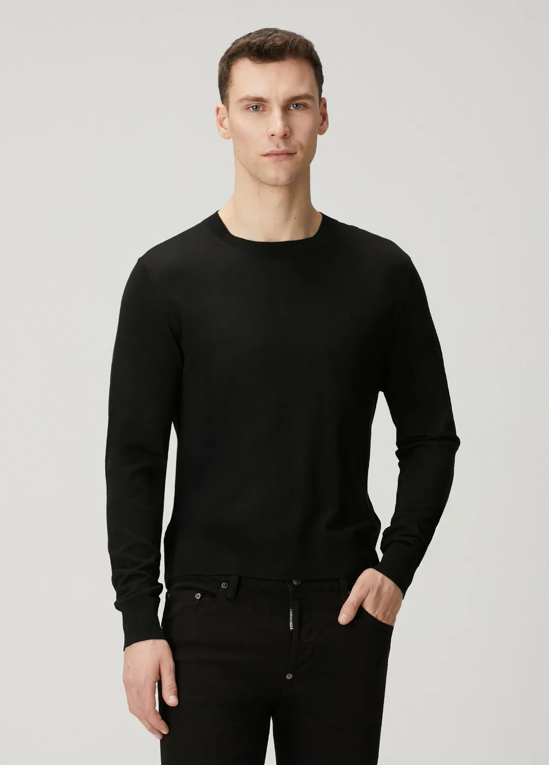 Свитер Dsquared2 с вышивкой логотипа, черный