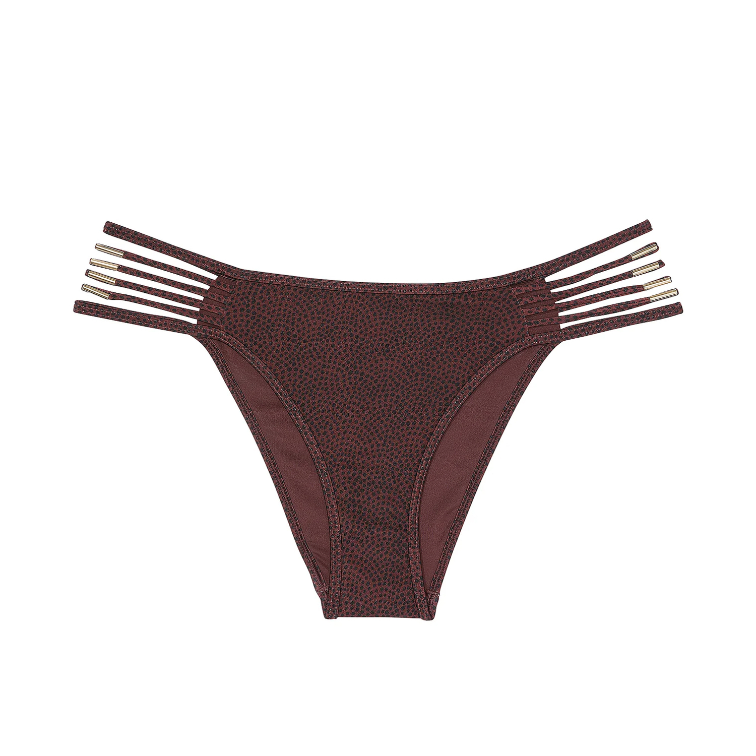 

Купальник Victoria's Secret Swim VS Archives Strappy Hardware Brazilian Bikini, коричневый