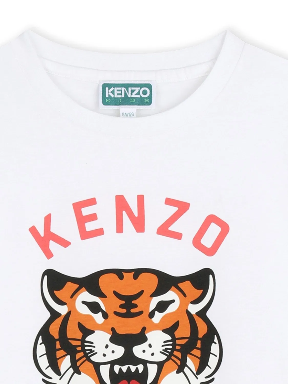 Футболка с принтом KENZO KIDS, белый — фото 3