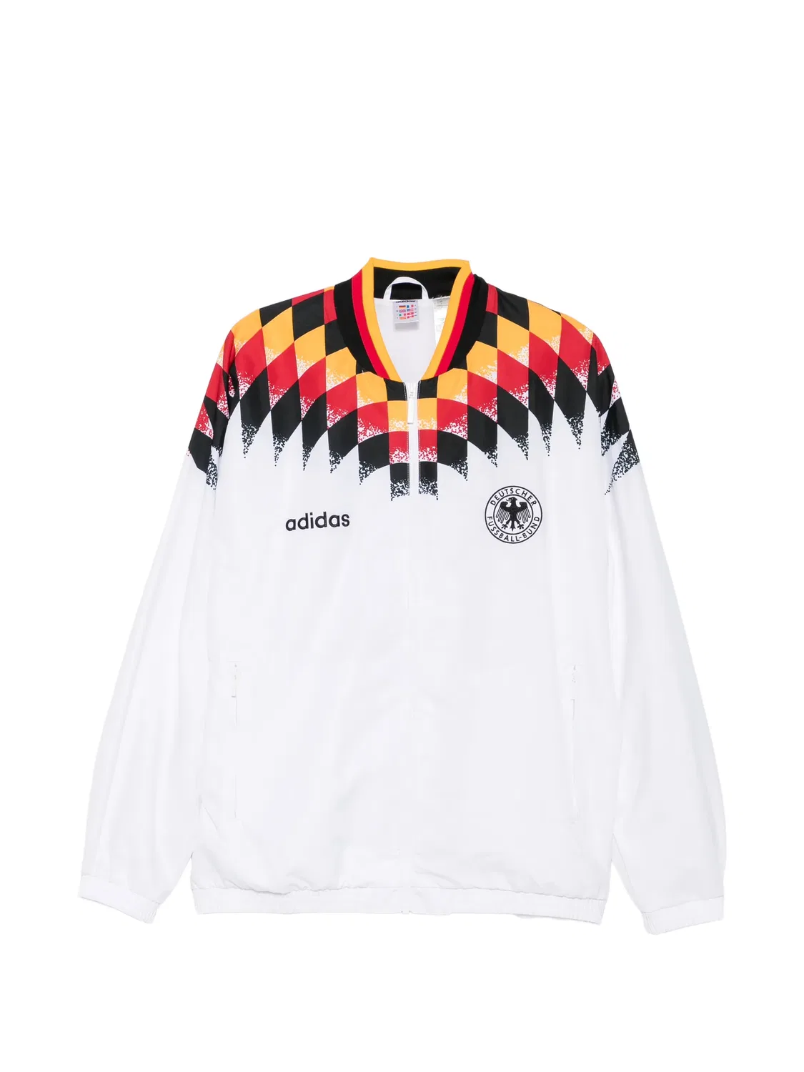 Куртка с вышитым логотипом белая Adidas, белый