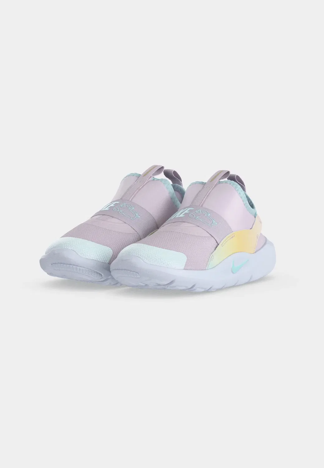 Кроссовки для бега по шоссе Flex Runner 4 Lils унисекс Nike Performance, Bleached Lilac/Glacier Blue/White — фото 3