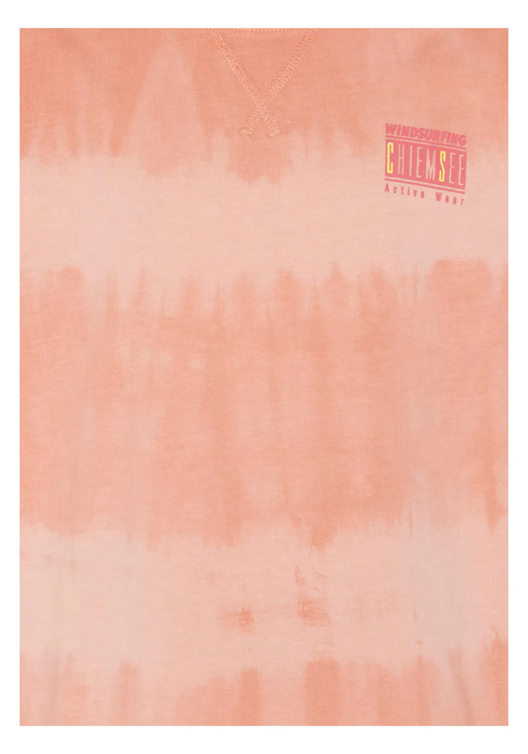 Детская хлопковая футболка с принтом T-Shirt mit Batikverlauf Chiemsee, Orange — фото 3