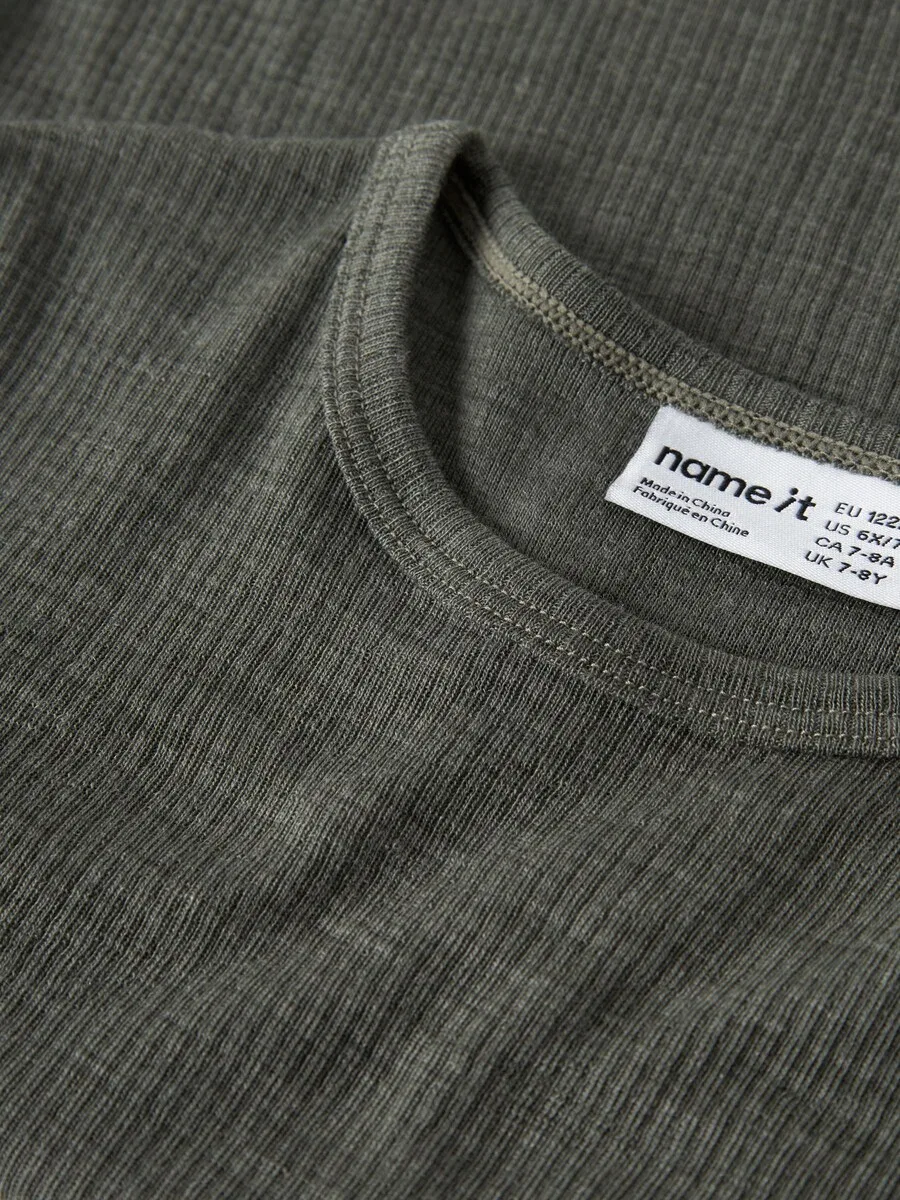 Футболка NAME IT темно-зеленого цвета — фото 3