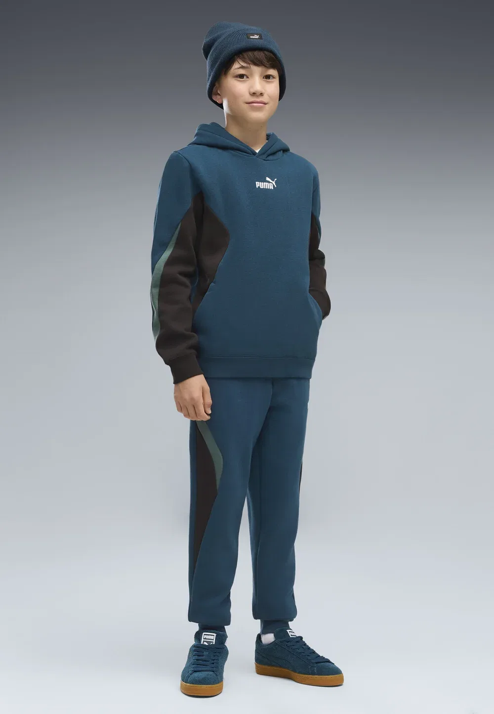 Худи Ess block fl b унисекс - худи Puma, Midnight Petrol — фото 3