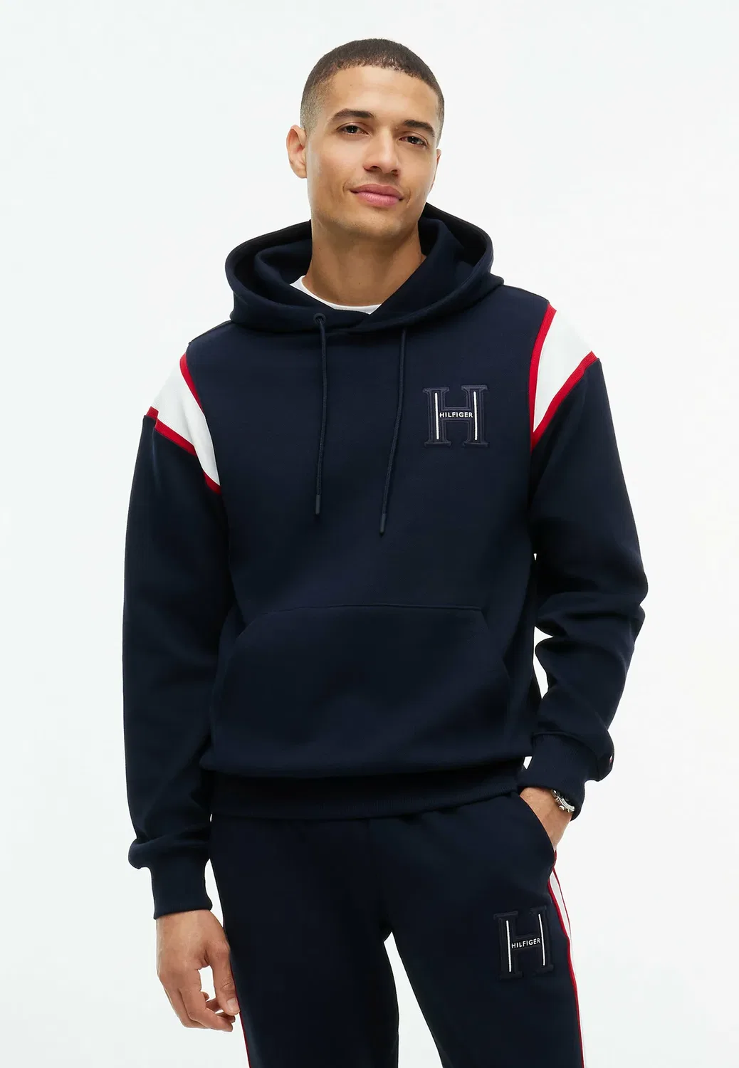 Толстовка Rwb pique h Bagde reg - толстовка с капюшоном Tommy Hilfiger, Navy Blue