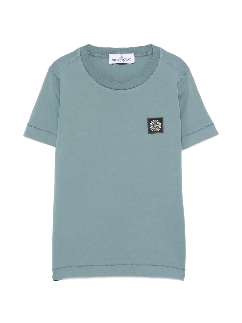 Футболка с нашивкой-логотипом Stone Island Junior, синий