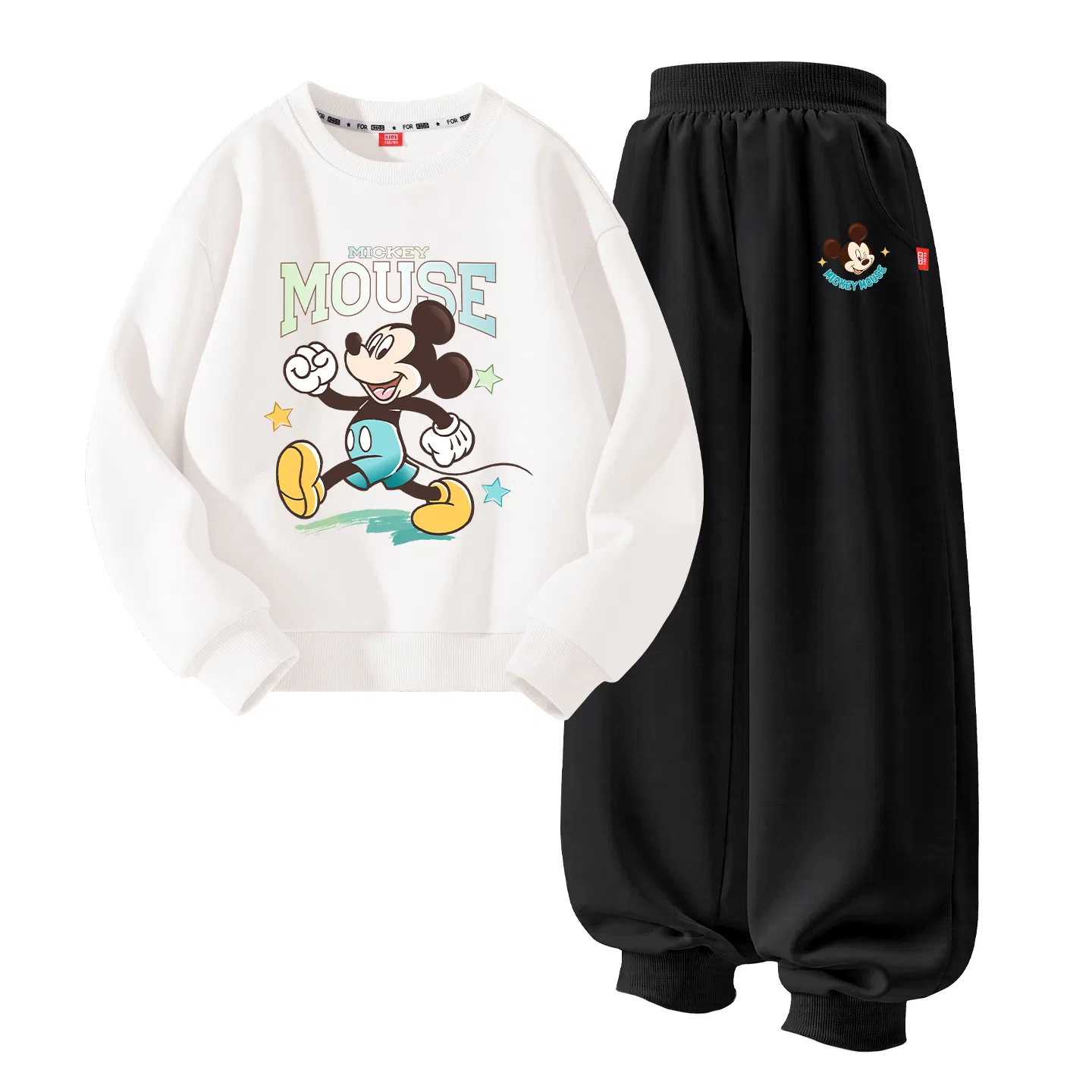 Детский спортивный костюм с круглым вырезом Dashing & White+Dazzling Star K Black, Disney, Цвет Dashing & White+Dazzling Star K Black
