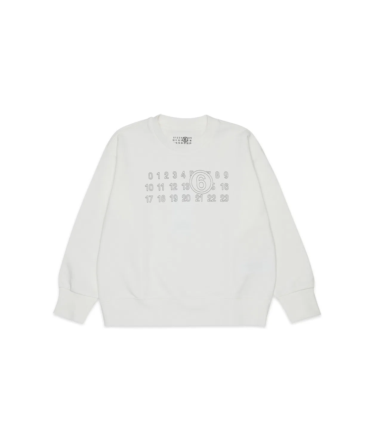 Детский пуловер с длинным рукавомMM6 KID MM6 Maison Margiela, Белый — фото 4