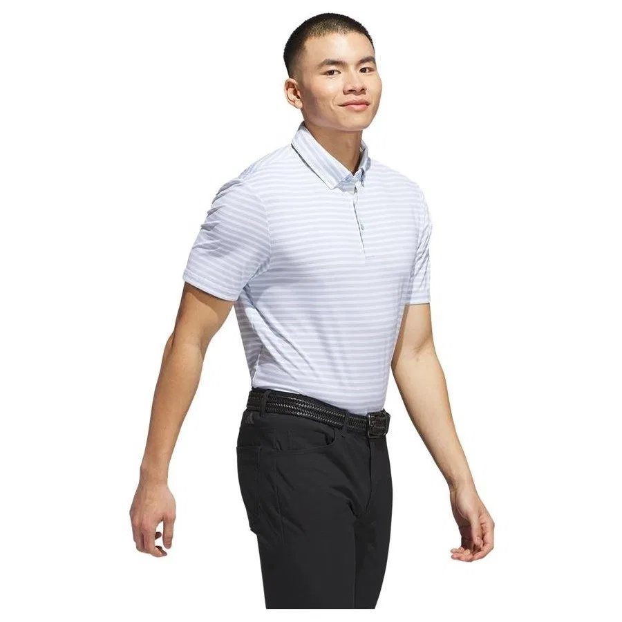 Мужское поло с принтом ULT STRIPE POLO adidas, Синий — фото 3