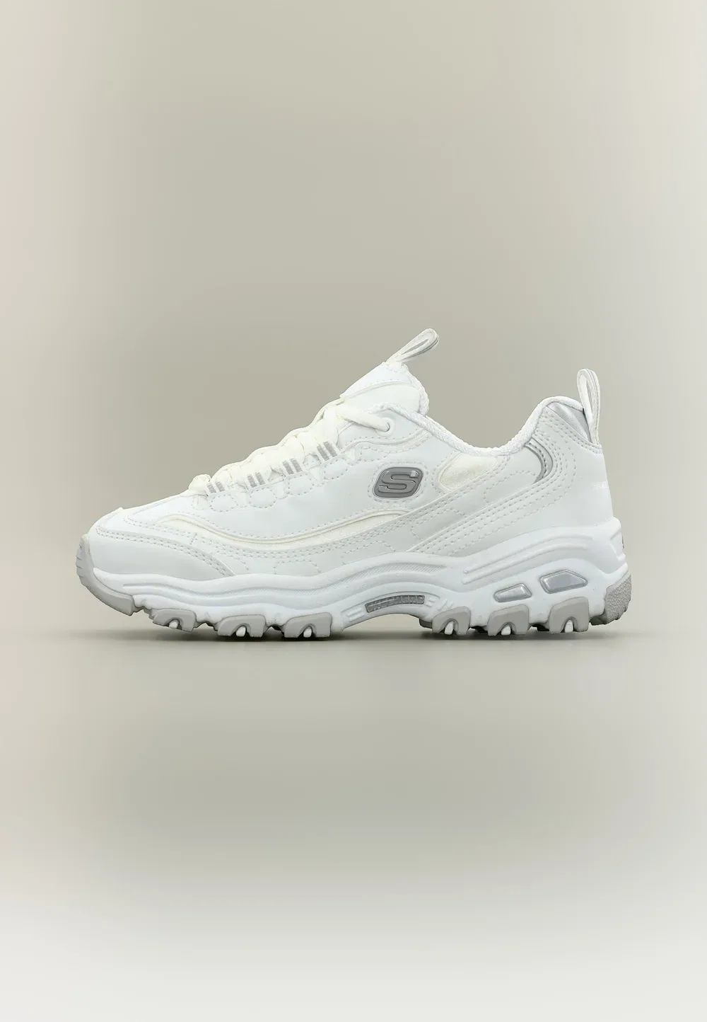 Dlites - кроссовки Skechers, White/Silver-Coloured