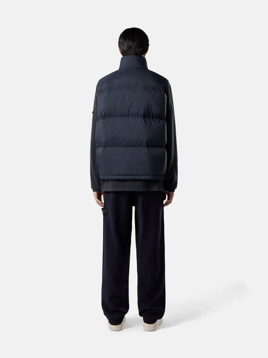 Мужские вязаные брюки Stone Island Regular-fit With Elastic Drawstring Waist, темно-синий — фото 3