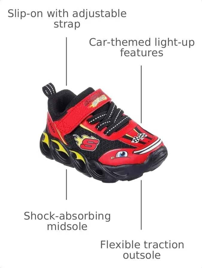 Детские кроссовки для мальчиков Thermo-Flash Wheel Buddies Skechers, Red/Black — фото 3