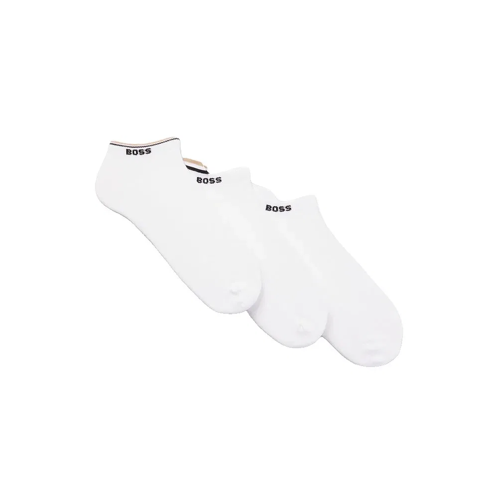 Мужские носки с логотипом Iconic CC BOSS, White
