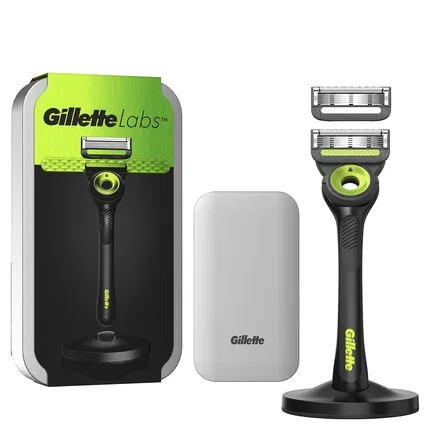 Набор для бритья Labs Razor с 1 станком и 2 сменными картриджами Gillette, Travel Set