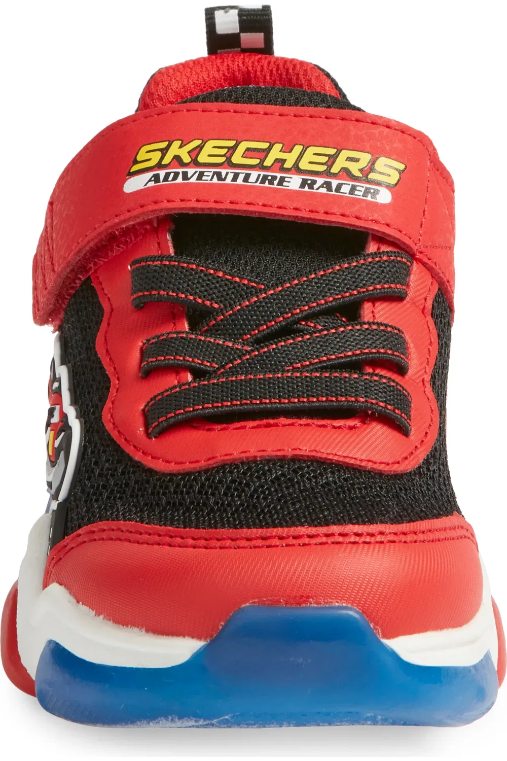 Кроссовки детские с динозаврами Mighty Glow 2.0 SKECHERS, Red Multi — фото 4