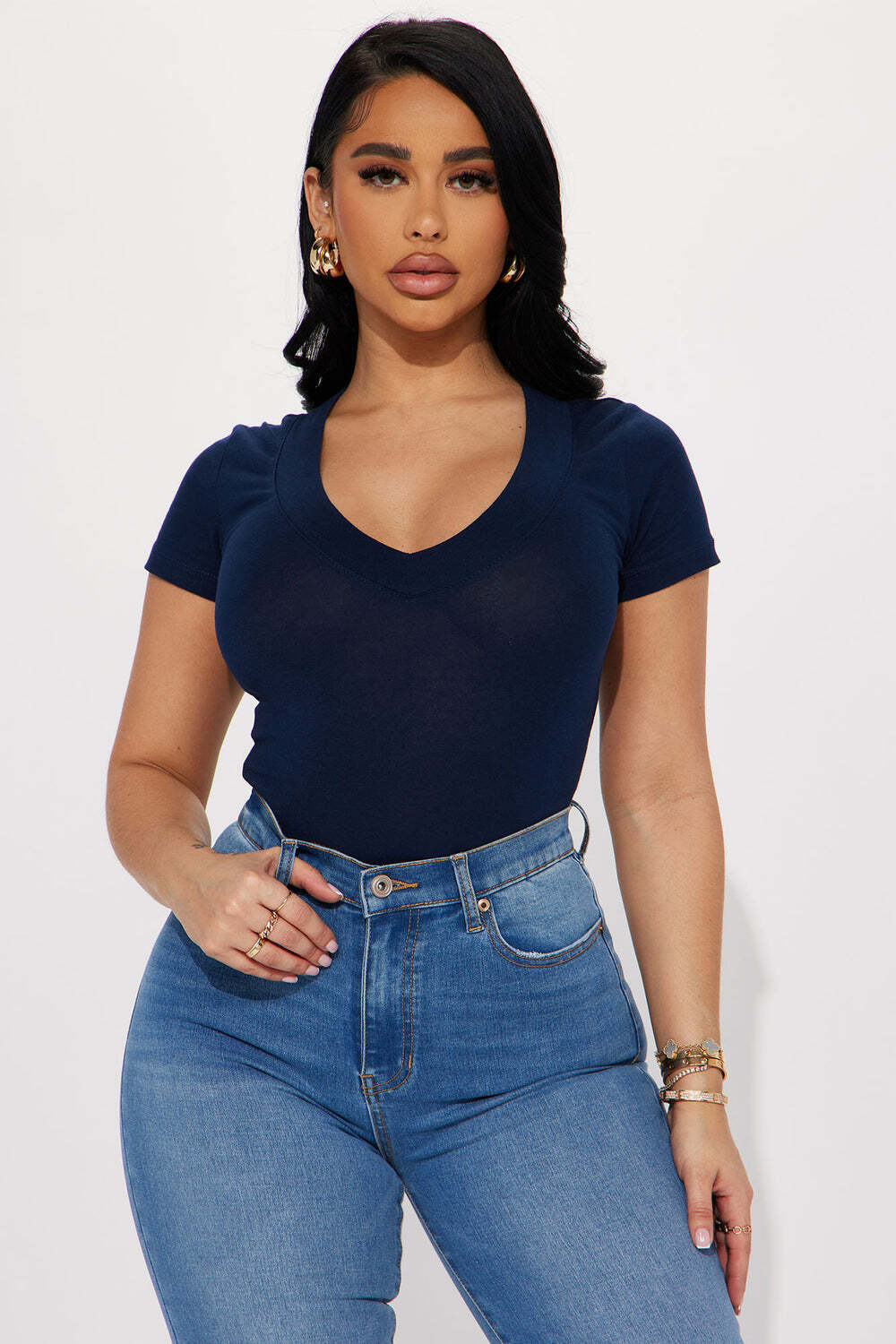 

Топ Fashion Nova 65056, нави
