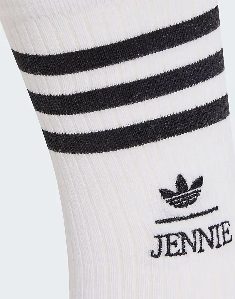 Носки с вырезом Adiluna Season 2 x Jennie 1 пара Adidas Originals, белый — фото 3
