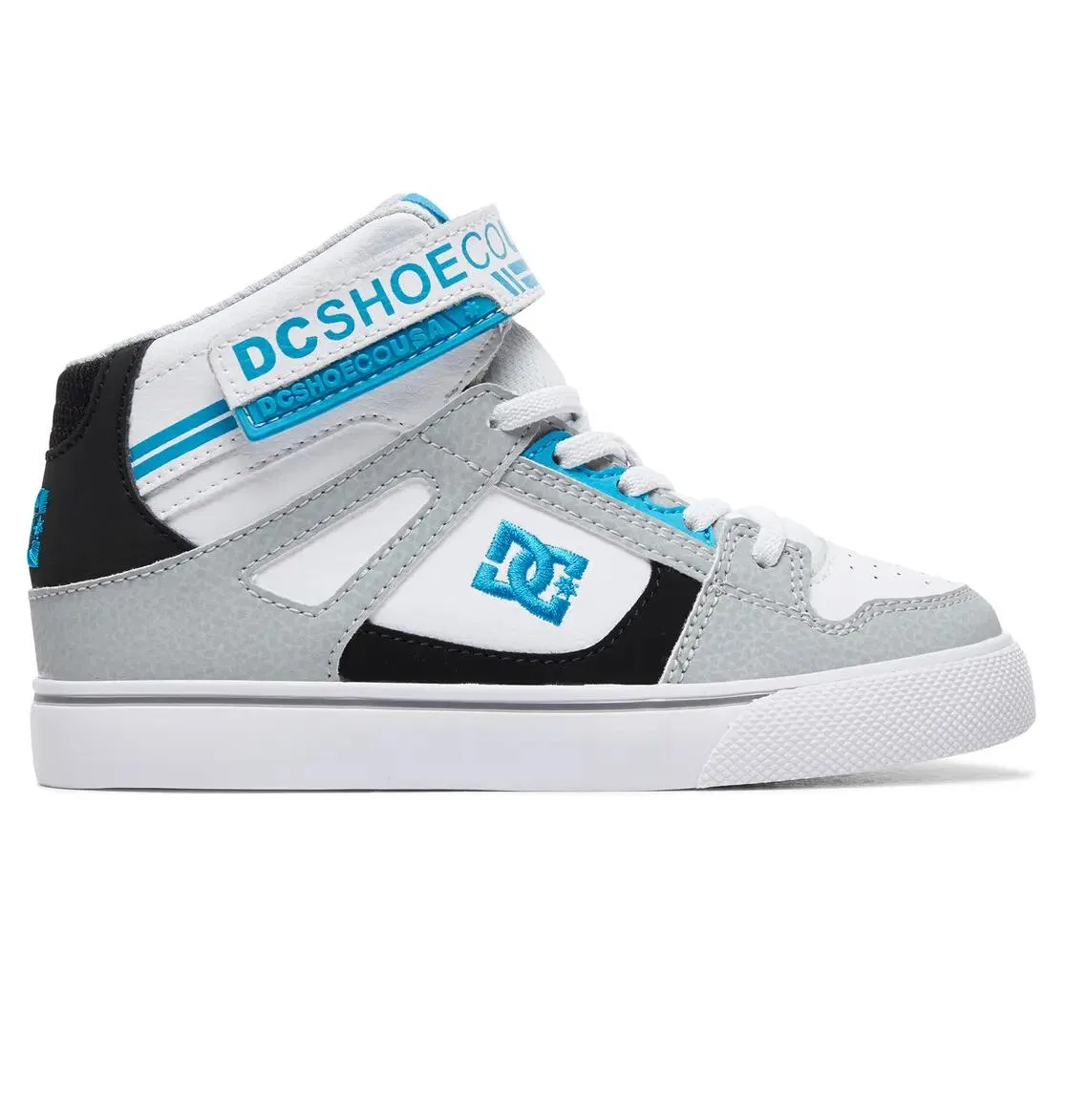 Детские кожаные полуботинки с принтом PURE HIGH-TOP EV Dc Shoes, Grau — фото 2