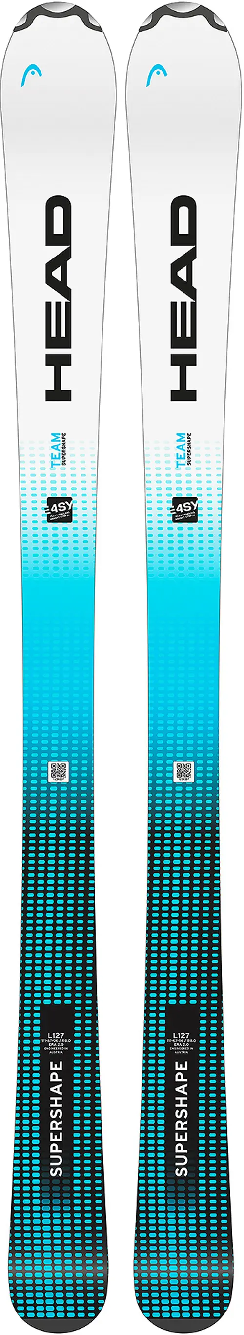 

Лыжи Head Supershape Team Easy Ski Set inkl. JRS 4.5 GW CA BR 80, 117 размер, черный/голубой