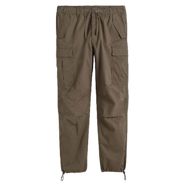 

Брюки H&M Regular Fit Ripstop Cargo, хаки