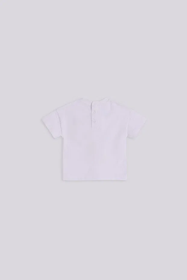 Детская футболка для мальчиков с принтом Bg store baby boy white tshirt Gb Baby, White — фото 2