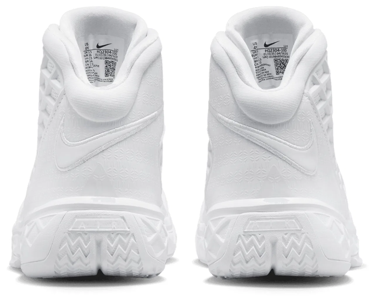 Кроссовки для мальчиков Kobe 3 High Halo Nike, цвет White/White/White — фото 3