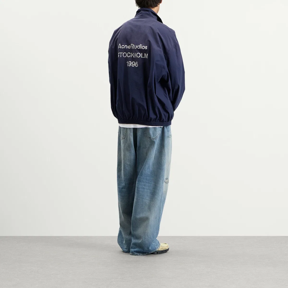 Куртка Olando Cotton Poplin Jacket Acne Studios, Navy — фото 4