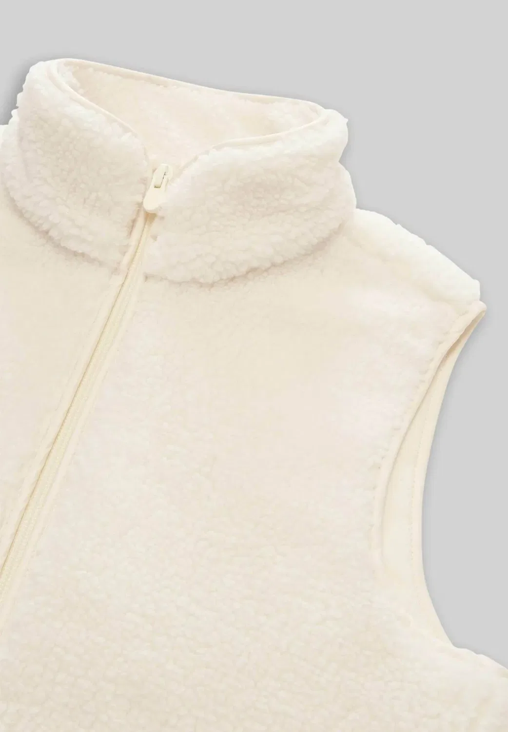 Jacken teddy-weste - жилет Tom Tailor, Light Creme Teddy — фото 3