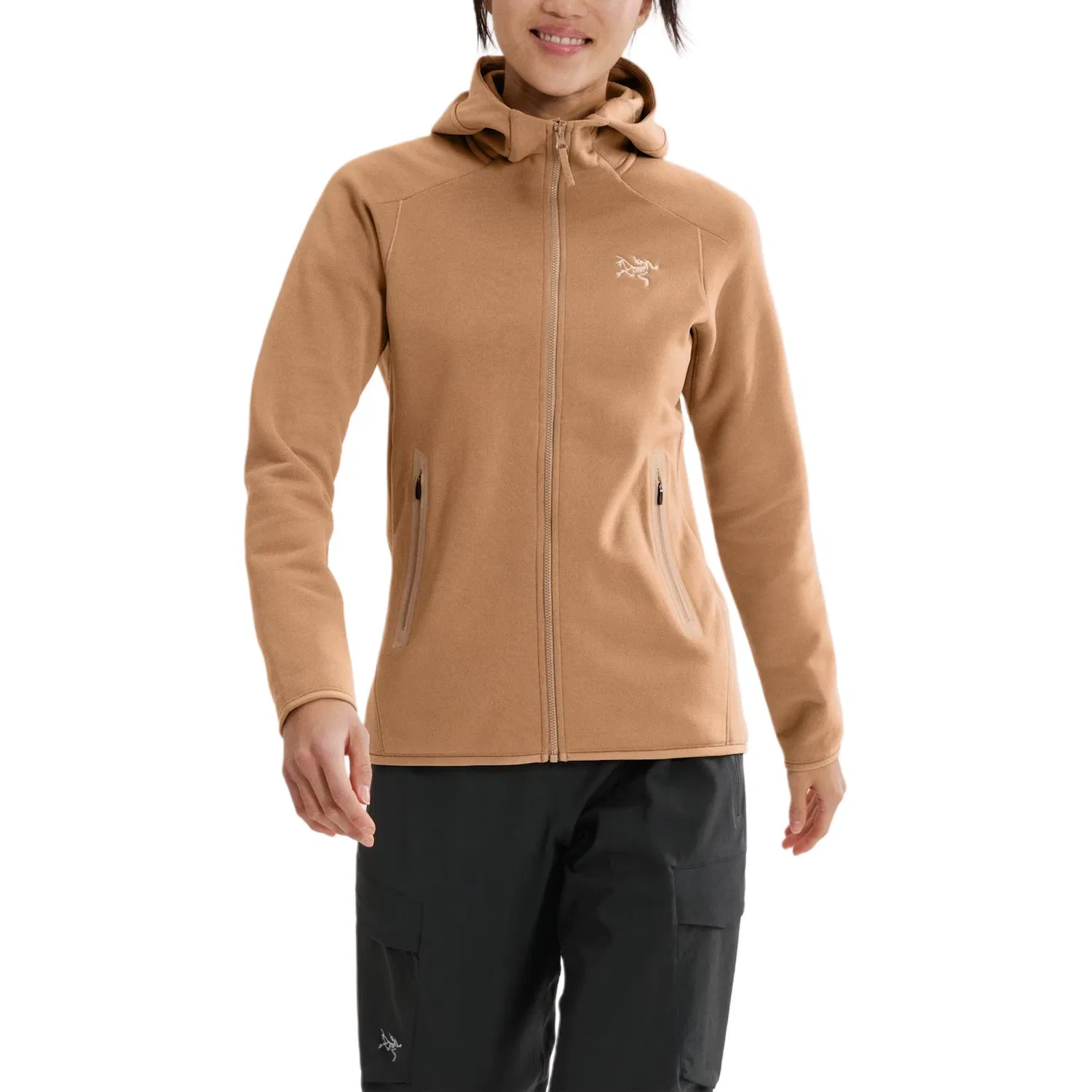 Женская флисовая кофта с длинным рукавом KYANITE Arcteryx, Umber/Canvas