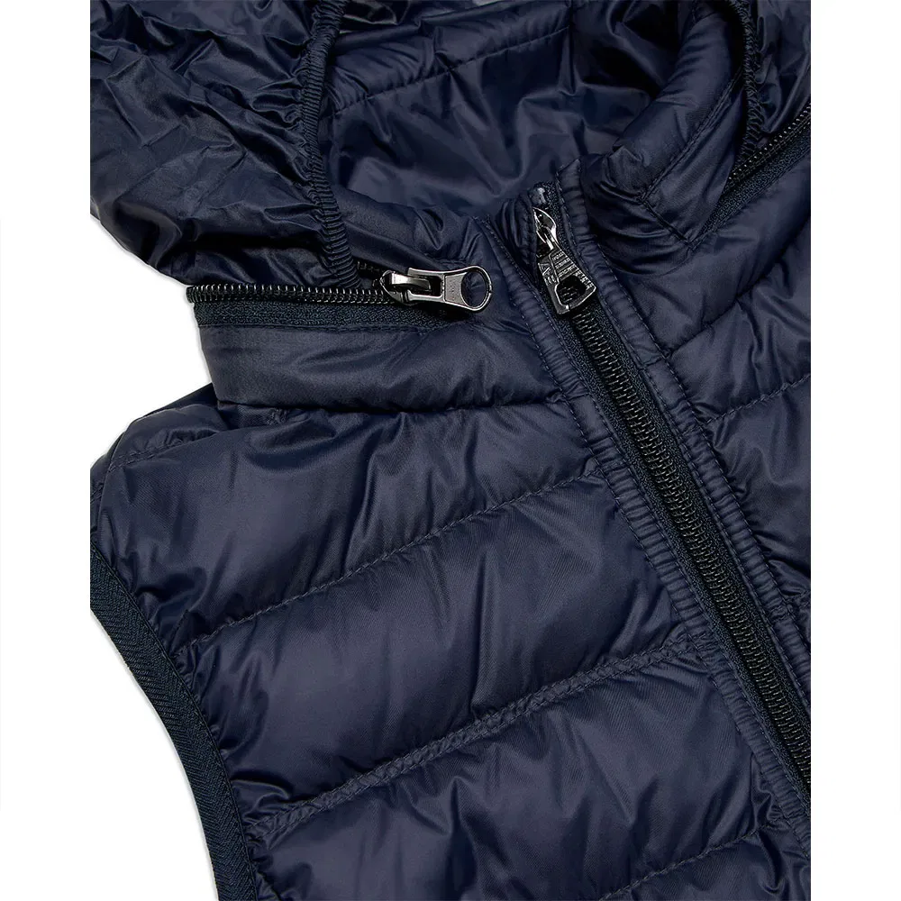 Жилет пуховой Down Vest Ea7 Emporio Armani, синий — фото 4