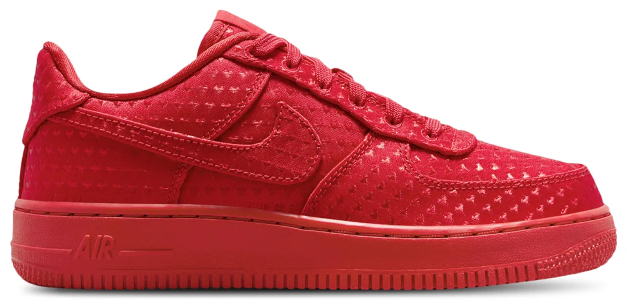 Кроссовки для мальчиков Air Force 1 Vday Nike, цвет University Red/Black
