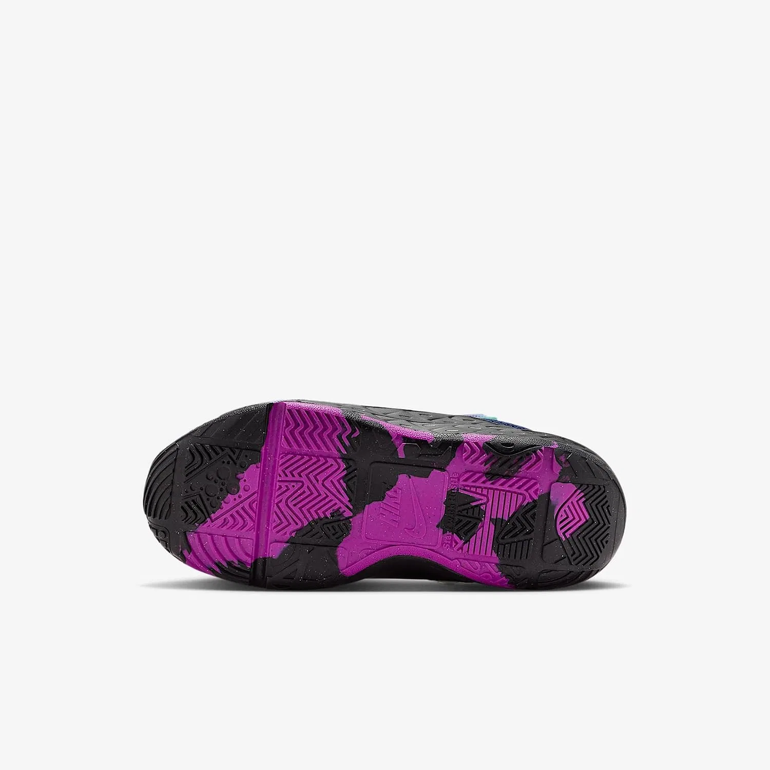 Детские кроссовки для мальчиков Nike Team Hustle D 12, Blue Void/Black/Green Strike/Vivid Purple — фото 2