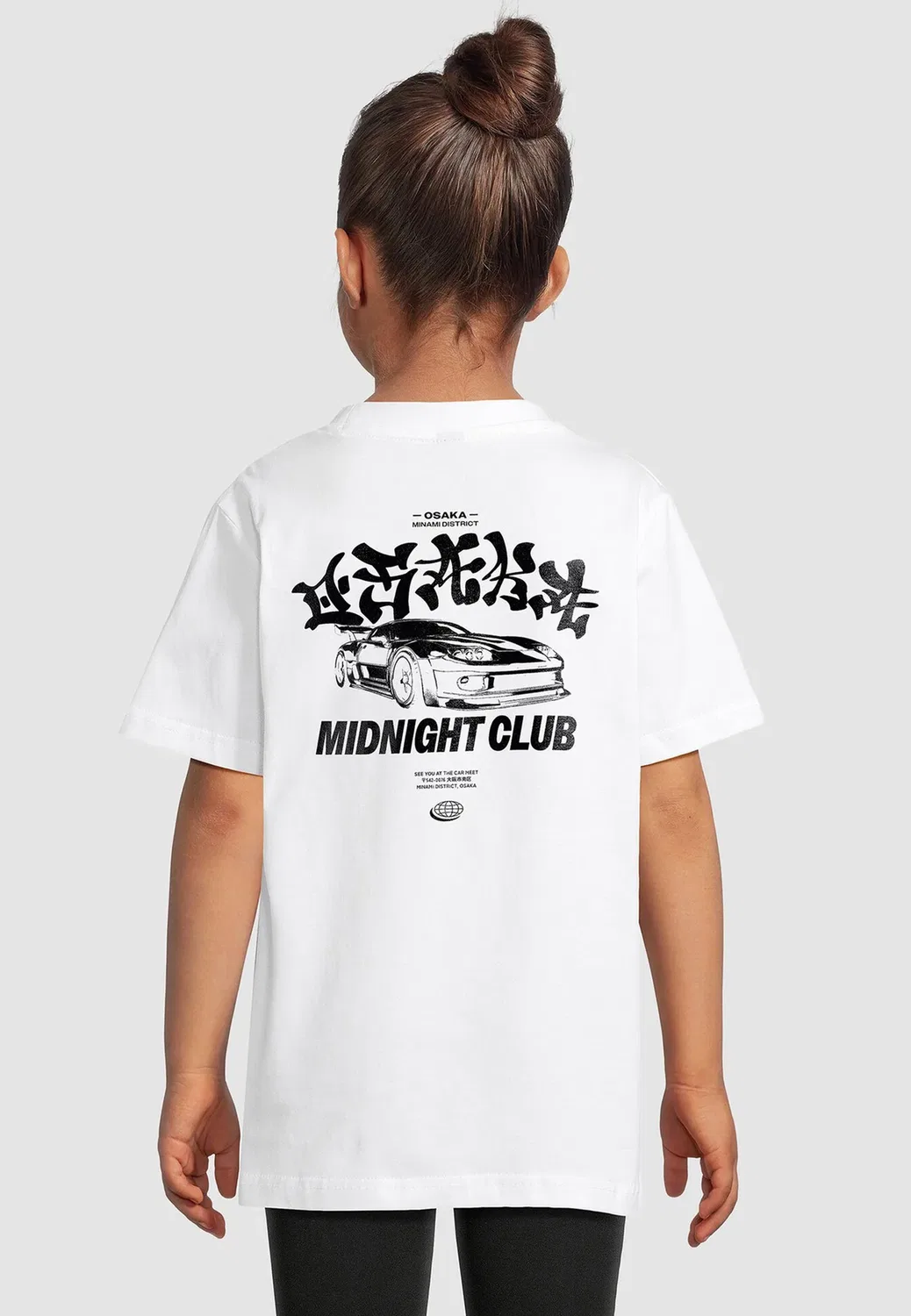 Детская футболка унисекс с принтом "Клуб полуночных скачек" Mister Tee, White