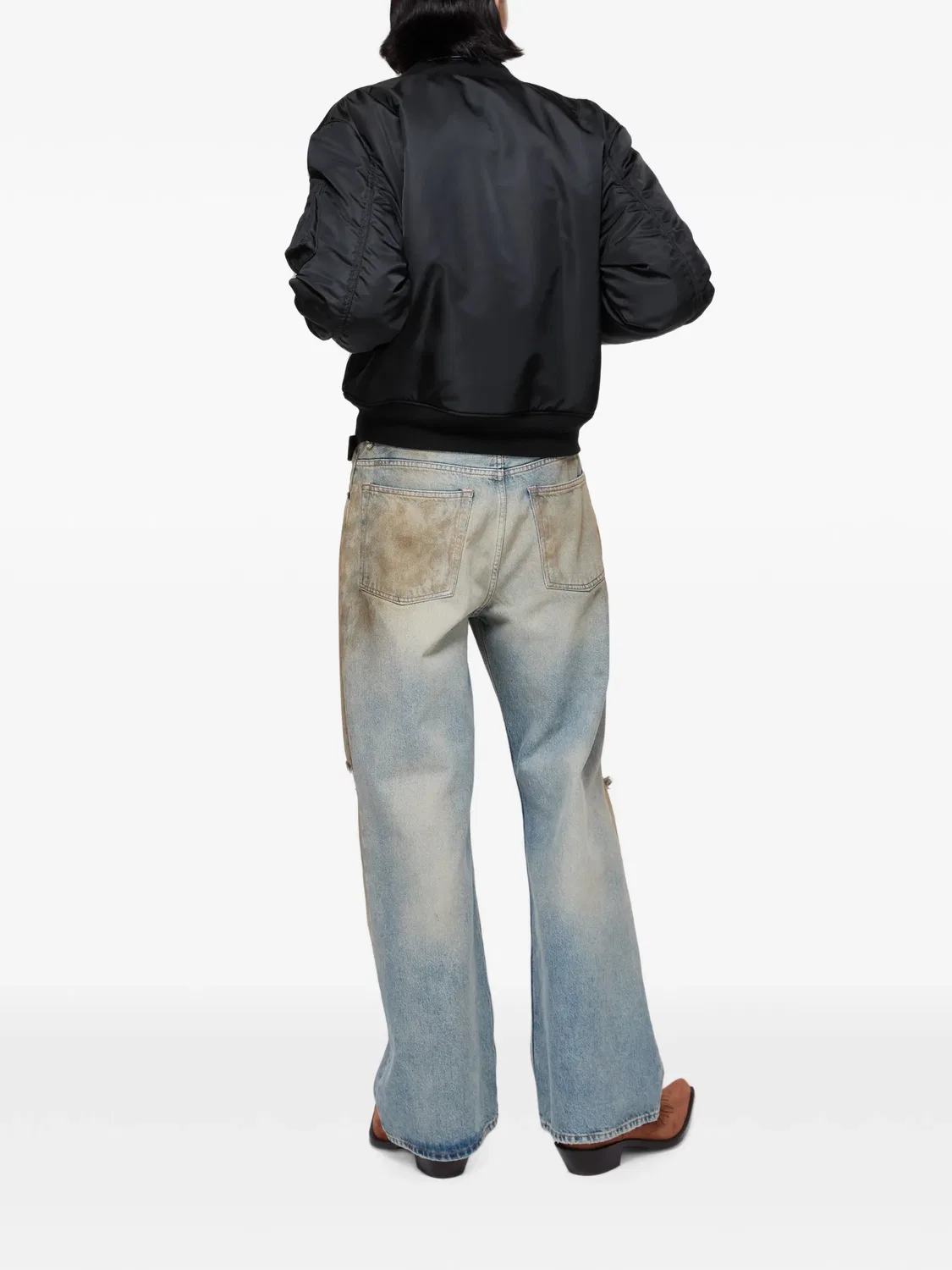 Нейлоновая куртка-бомбер Acne Studios, синий — фото 3