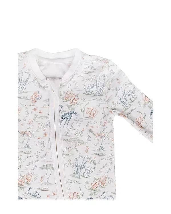 Детский комбинезон с длинным рукавом Unisex Sweet Savanna One-Piece Timo & Violet, белый — фото 2