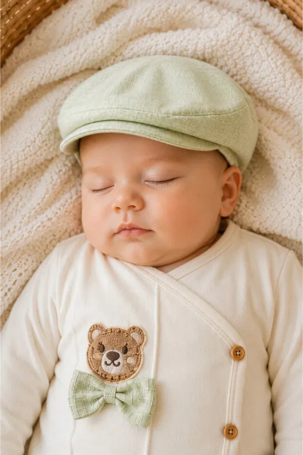 Детский комплект боди для новорожденных для мальчиков хлопковый Seasonal Cotton Miapolixa, Green — фото 3